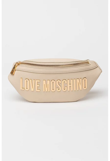 Чанта за кръста от еко кожа с лого - Слонова кост