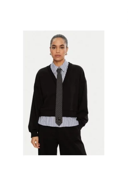 Дамска блуза - Империал - 305013323 - Памук/Полиестер - Черна - Черен