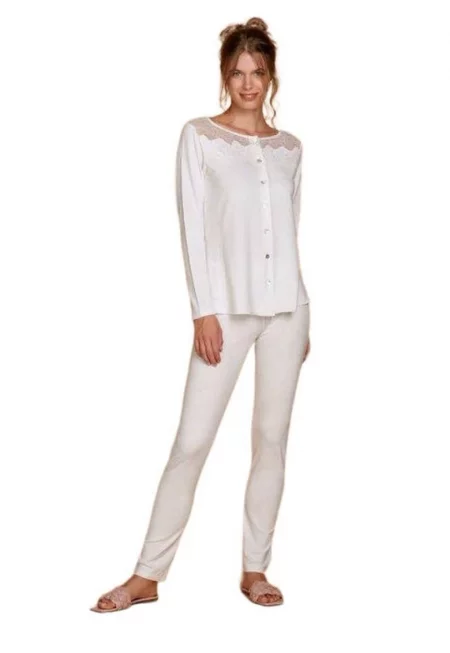 Дамска пижама с дълъг ръкав  8752