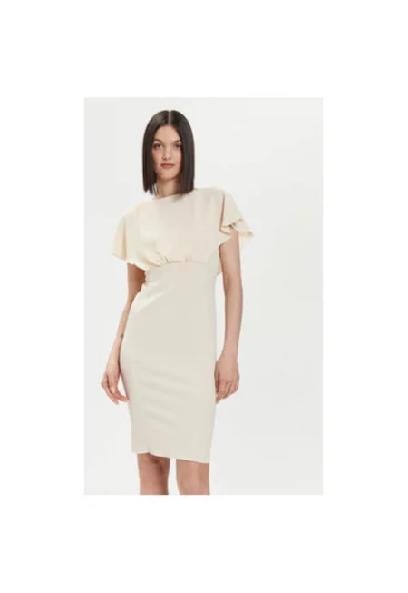 Дамска рокля - Ринасименто - 304277740 - Полиестер - Бежов - Бежов