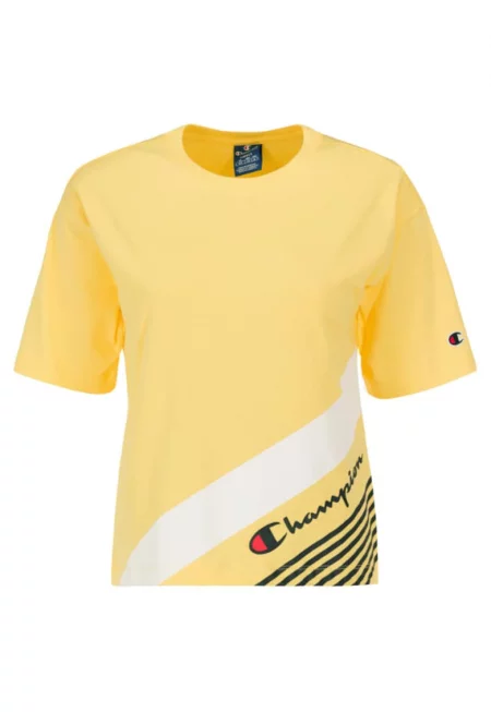 Дамска тениска -  206597762 - Памук - Жълт