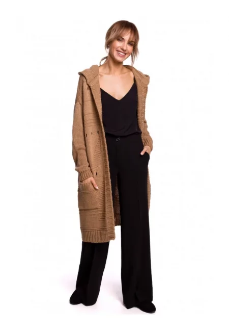 Дамска жилетка  Акрил/Полиамид Бежов Универсален размер