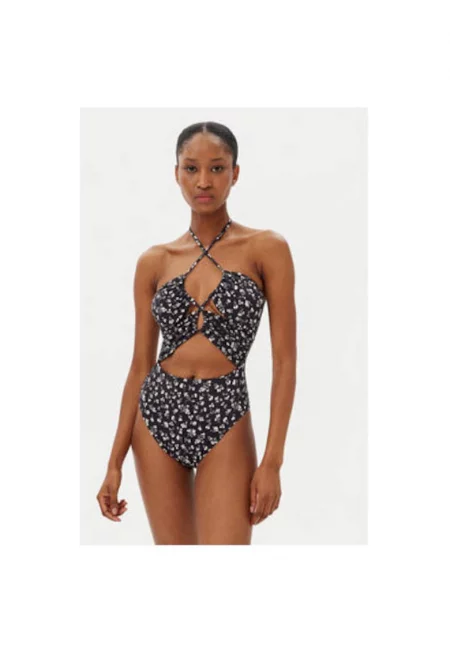 Дамски бански  EBJX100114 - Полиестер/Еластан - Черен - Черен