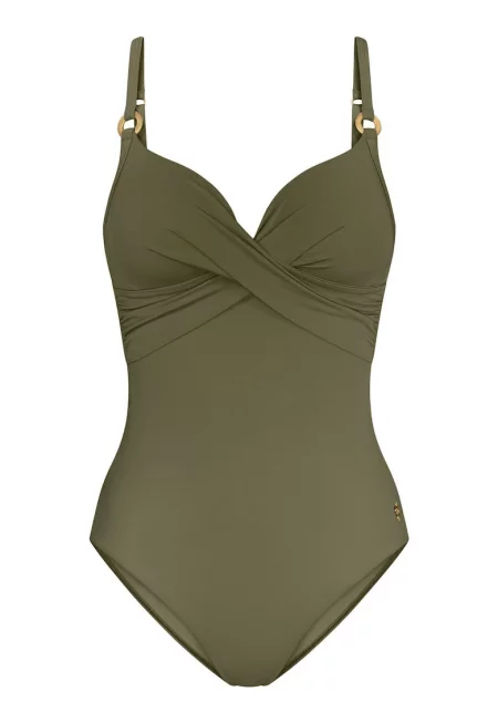 Дамски бански костюм  10222265 - Полиамид/Еластан - Зелен - Зелен