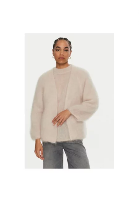 Дамски кардиган -  304654794 - Мохер - Бежов - Бежов