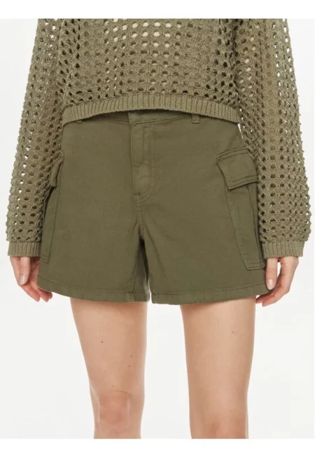 Дамски панталон - Yas - 483869 - Зелен - Памук