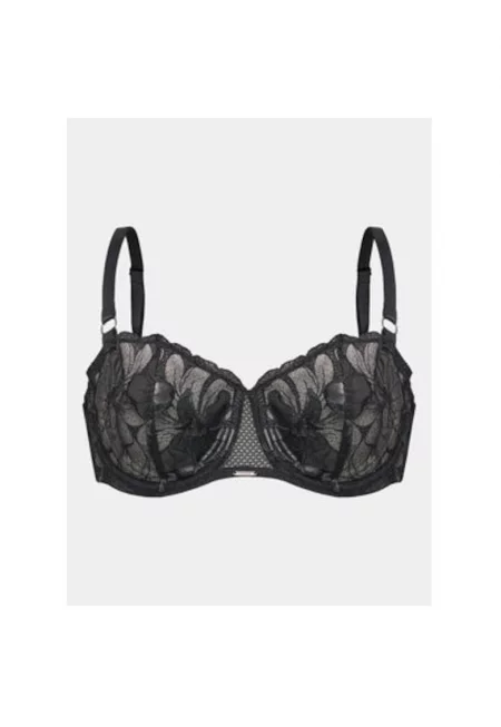 Дамски сутиен -  303155841 - Полиамид/Еластан - Черен