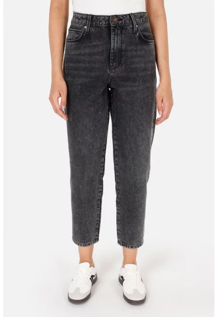 Дънки стил Mom Fit с висока талия