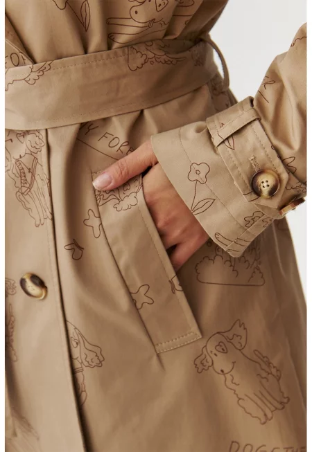 Десениран тренч Megnama