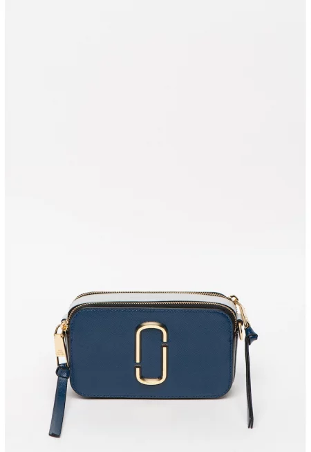 Елегантна чанта за през рамо - Златист/Тъмносин