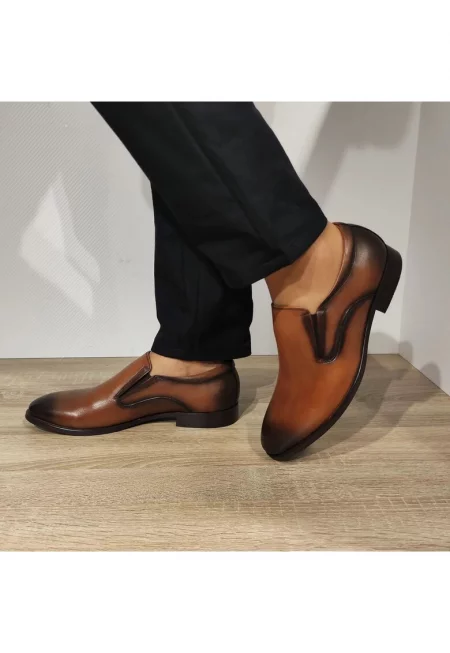 Елегантни мъжки обувки  Vs197-03 Brown - Кафяви
