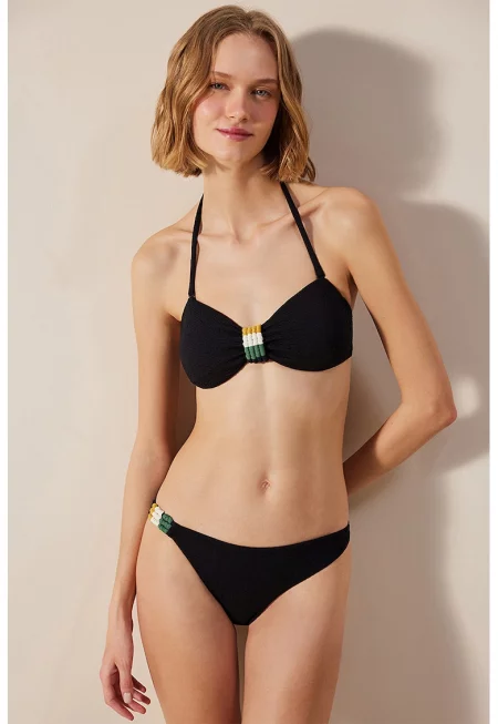 Горнище на бански с подплънки - Черен