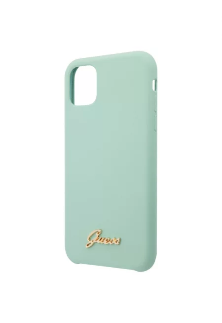 Калъф  Silicone Vintage Gold Logo GUHCN58LSLMGGR за iPhone 11 Pro - Green