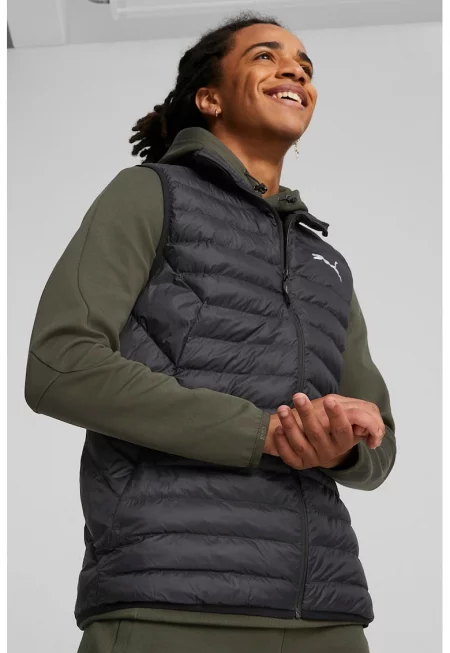 Капитониран елек PackLITE по тялото - Черен