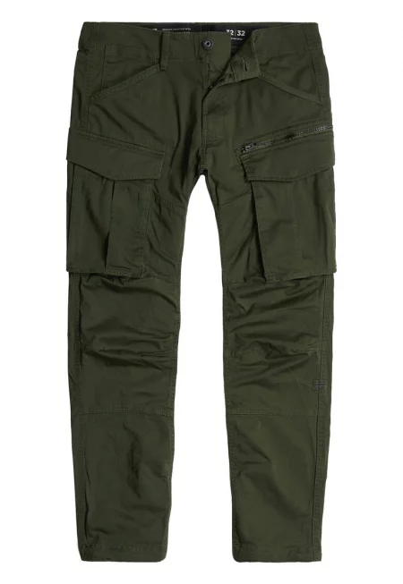 Карго панталон Rovic със стеснен крачол - Тъмнозелен