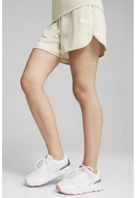 Къс панталон Her със скосени джобове - Крем