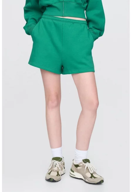 Къс свободен панталон - Аква зелено