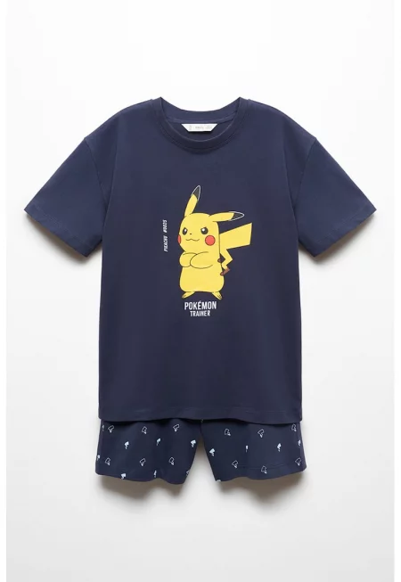 Къса пижама Pikachu с принт