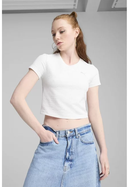 Къса тениска с памук