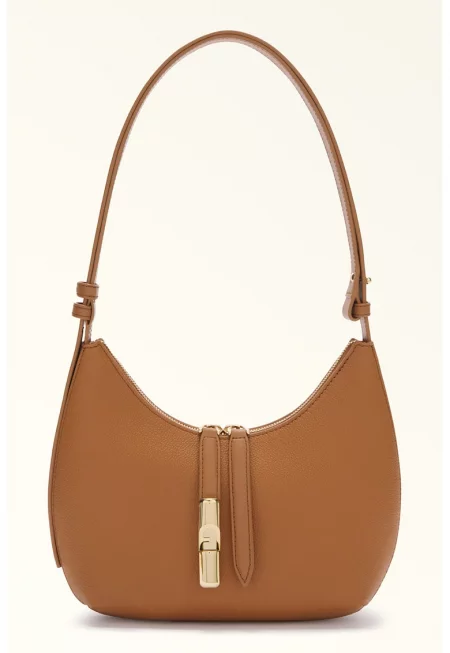 Кожена чанта за рамо Goccia