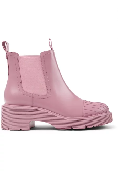 Кожени боти Milah 1311 Chelsea - Розово