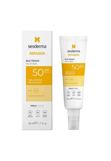 Крем за лице със слънцезащита SPF50 Silk Touch Repaskin  50 мл