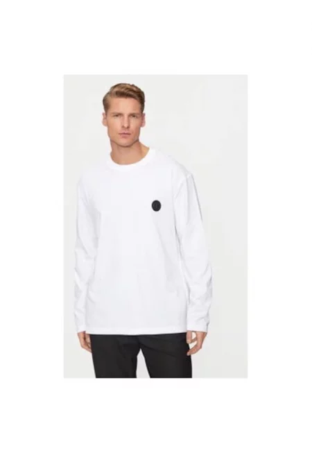 Мъжка блуза -  304381973 - Памук - Бяла - Бял