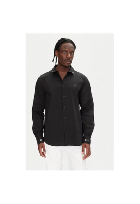Мъжка риза  78OAL2A0 N0363 - Памук/Полиамид - Черна - Черен