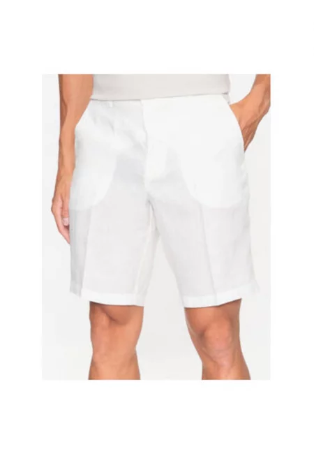 Мъжки къси панталони  4AGH59548 - лен - 46 EU - екрю