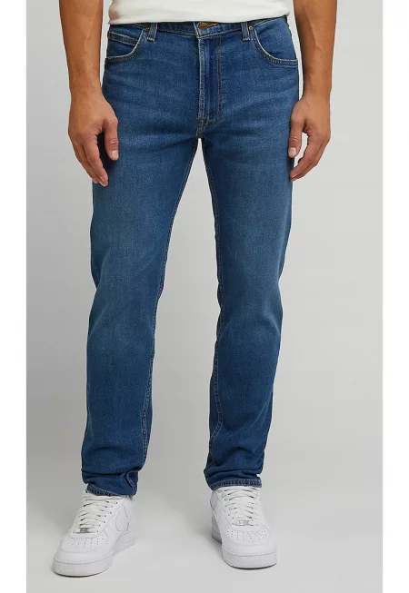 Мъжки тесни дънки  Rider - от памук/полиестер/еластан - син