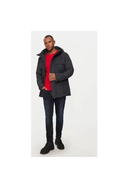 Мъжко яке -  304215209 - Полиестер - Черно - Черен