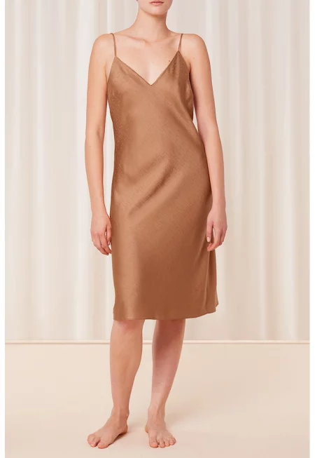 Нощница от лиосел с шпиц - Тъмнокафяв