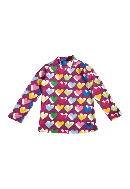 Поло със сърцевиден дизайн