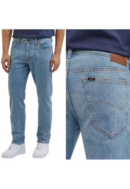 Прави панталони  Daren - светлосини - W31 L30 - памук със средна еластичност