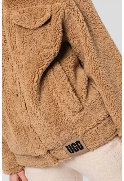 Пухено яке Frankie с паднали ръкави