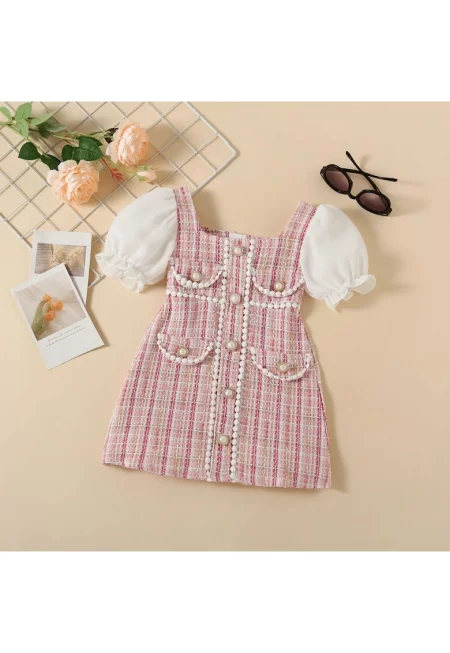 Рокля Rosa - за момиче - плетена -