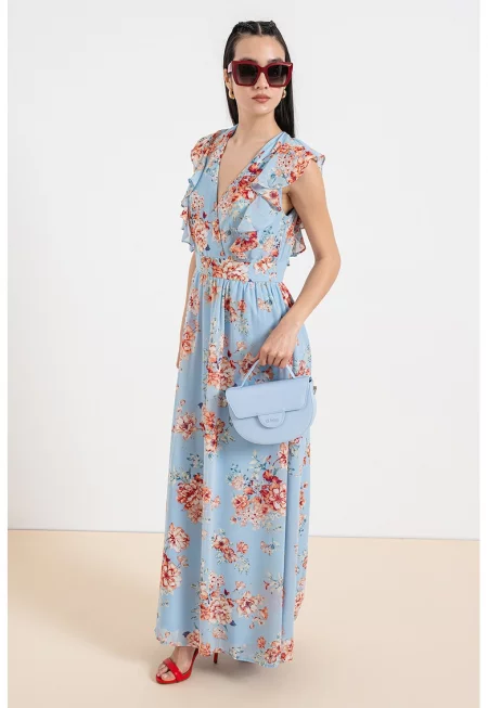 Рокля с дълги ръкави и шпиц