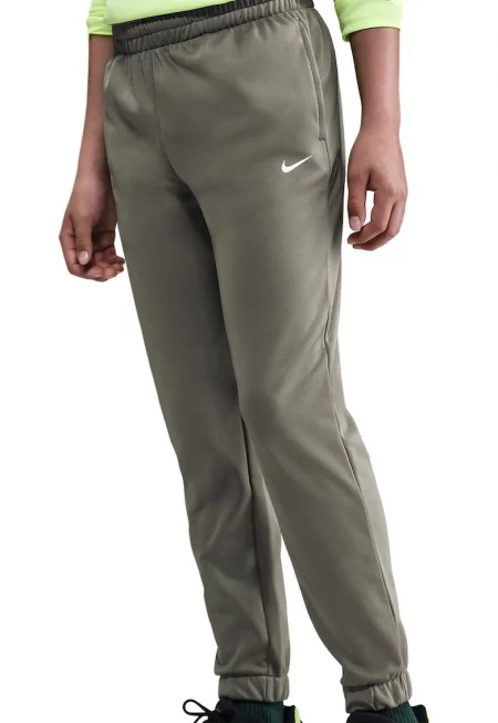 Спортен екип с лого - Каки/Бял