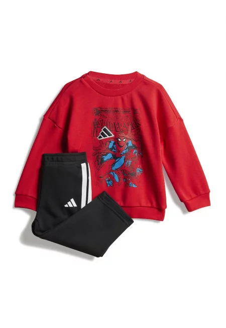Спортен екип с принт на Spider Man - Червен/Бял/Черен