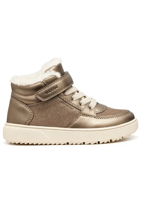 спортни обувки с подплата и велкро - златисто - Златист