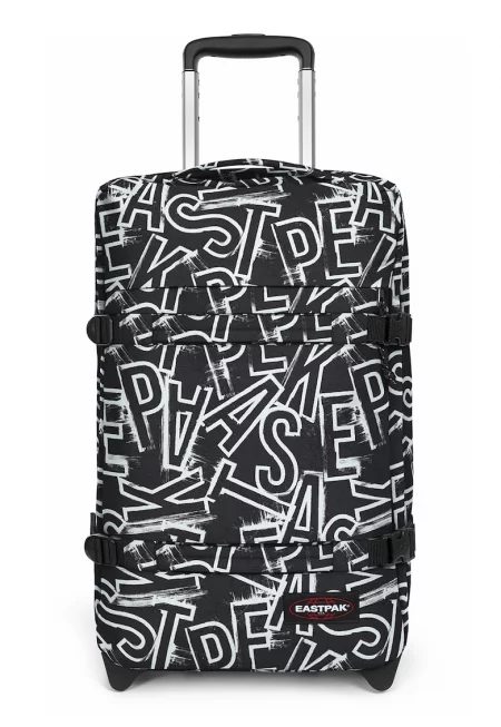 Унисекс куфар Transit с преден джоб с цип - 42 л - Светло сив/Избеляло черно/Бял