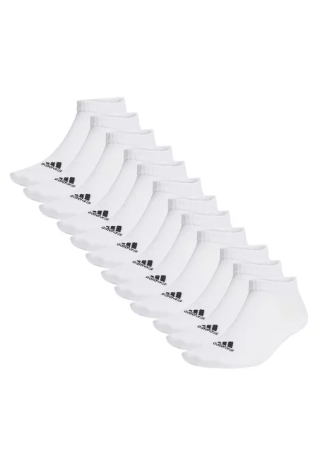 Унисекс олекотени чорапи - 12 чифта - Бял