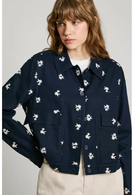 Яке с лен и бродерии