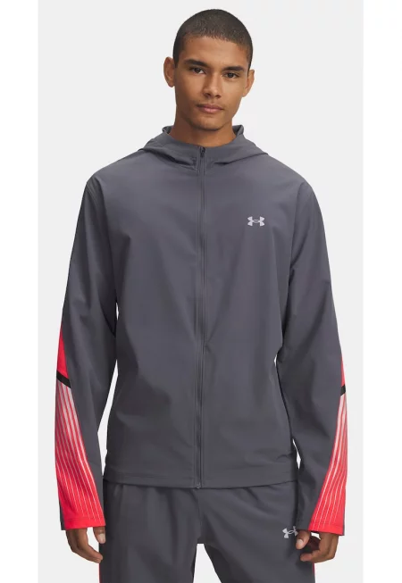 за мъже  Under Armour UA Velociti Storm Hooded Jkt-GRY - Многоцветен