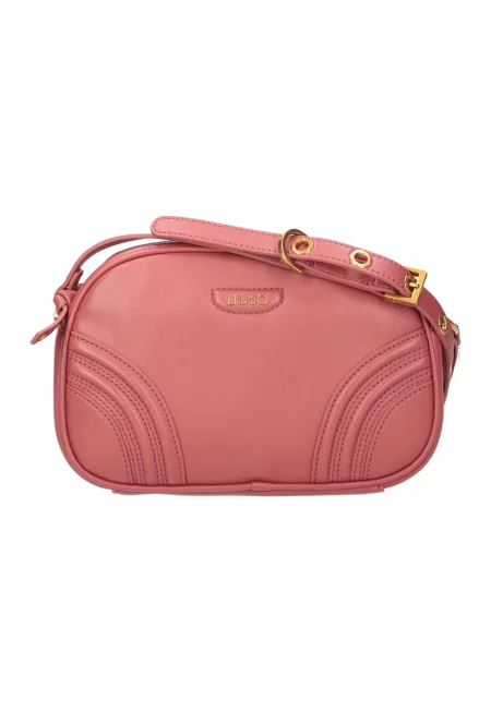 Чанта през рамо Chandani от еко кожа - Бледочервен