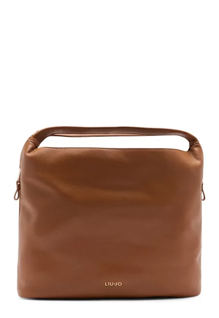 Чанта за рамо от еко кожа - Коняк кафяв