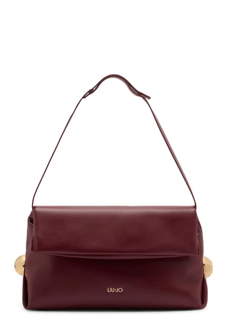 Чанта за рамо от еко кожа с капаче