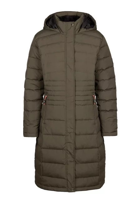 Дълго зимно яке Bitsy с пухена вата - Бледозелен