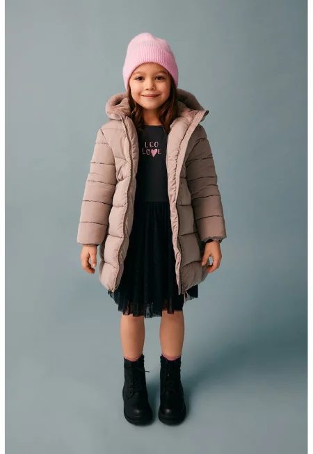 Дълго зимно яке с качулка