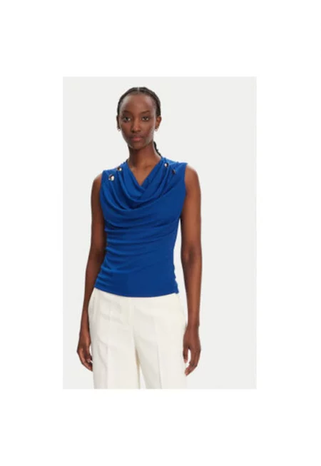 Дамска блуза  CFC0123497003 - Полиестер - Син - Син